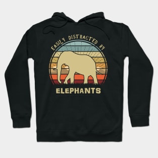 Easily Distracted By Elephants Hoodie